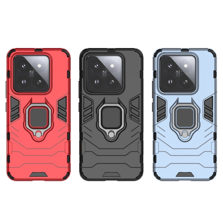 For Xiaomi 14 Pro Shockproof PC + TPU Holder Phone Case(Red) - 14 Pro Cases by PMC TechLife | Online Shopping South Africa | PMC TechLife | Buy Now Pay Later Mobicred