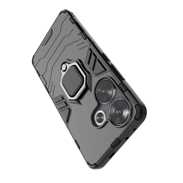 For Xiaomi Redmi Turbo 3 Shockproof PC + TPU Holder Phone Case(Red) - Xiaomi Cases by PMC TechLife | Online Shopping South Africa | PMC TechLife | Buy Now Pay Later Mobicred