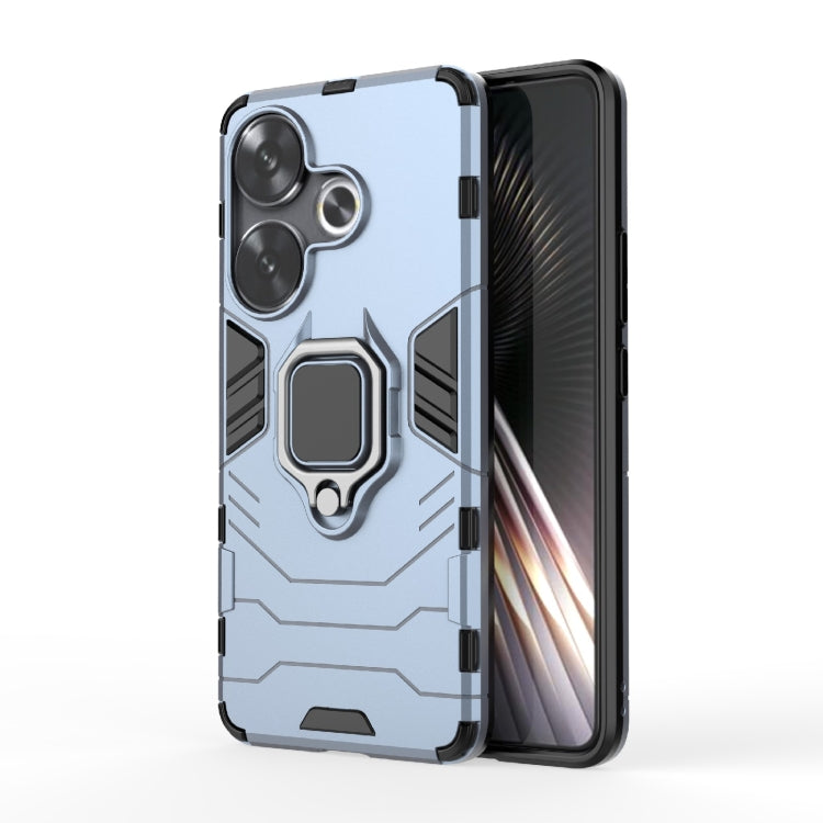 For Xiaomi Poco F6 Shockproof PC + TPU Holder Phone Case(Navy Blue) - Xiaomi Cases by PMC TechLife | Online Shopping South Africa | PMC TechLife | Buy Now Pay Later Mobicred