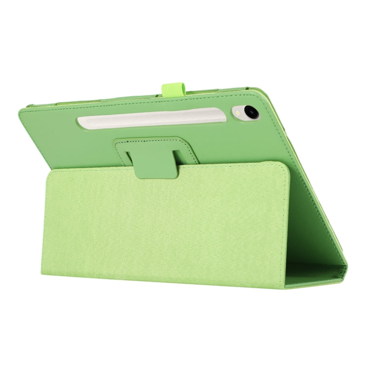 For Samsung Galaxy Tab S9 Ultra Litchi Texture Leather Tablet Case with Holder(Green) - Other Galaxy Tab PC by PMC Jewellery | Online Shopping South Africa | PMC Jewellery | Buy Now Pay Later Mobicred