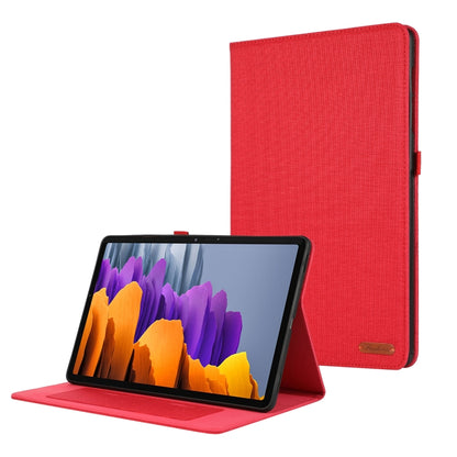 For Samsung Galaxy Tab S9+ / S10+ Horizontal Flip TPU + Fabric PU Leather Tablet Case(Red) - Other Galaxy Tab PC by PMC Jewellery | Online Shopping South Africa | PMC Jewellery | Buy Now Pay Later Mobicred