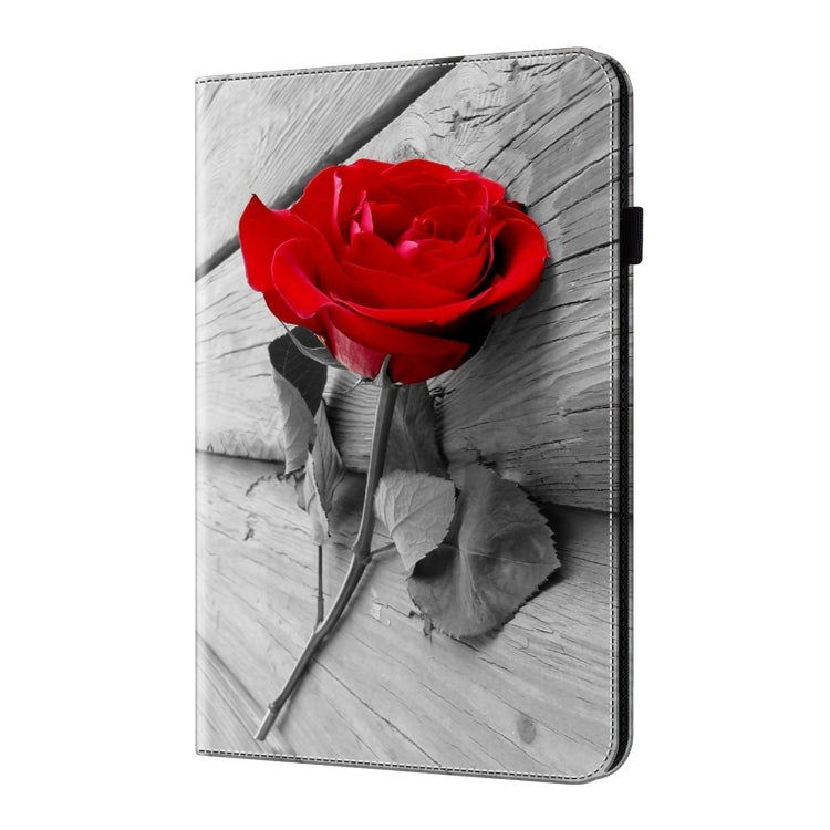 For iPad Air 11 2024 / Pro 11 2022 Crystal Texture Painted Leather Tablet Case(Rose) - iPad Pro 11 (2022/2021) Cases by PMC TechLife | Online Shopping South Africa | PMC TechLife | Buy Now Pay Later Mobicred