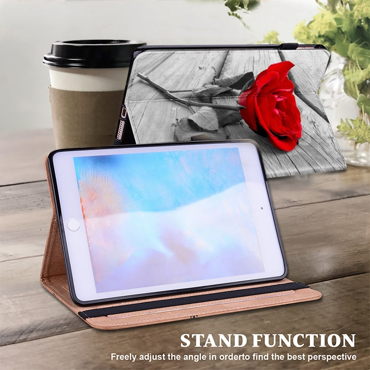 For iPad Air 11 2024 / Pro 11 2022 Crystal Texture Painted Leather Tablet Case(Rose) - iPad Pro 11 (2022/2021) Cases by PMC TechLife | Online Shopping South Africa | PMC TechLife | Buy Now Pay Later Mobicred