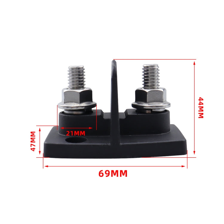 Dual Power M10 Binding Post Cable Connector(Black) - Fuse by PMC TechLife | Online Shopping South Africa | PMC TechLife | Buy Now Pay Later Mobicred