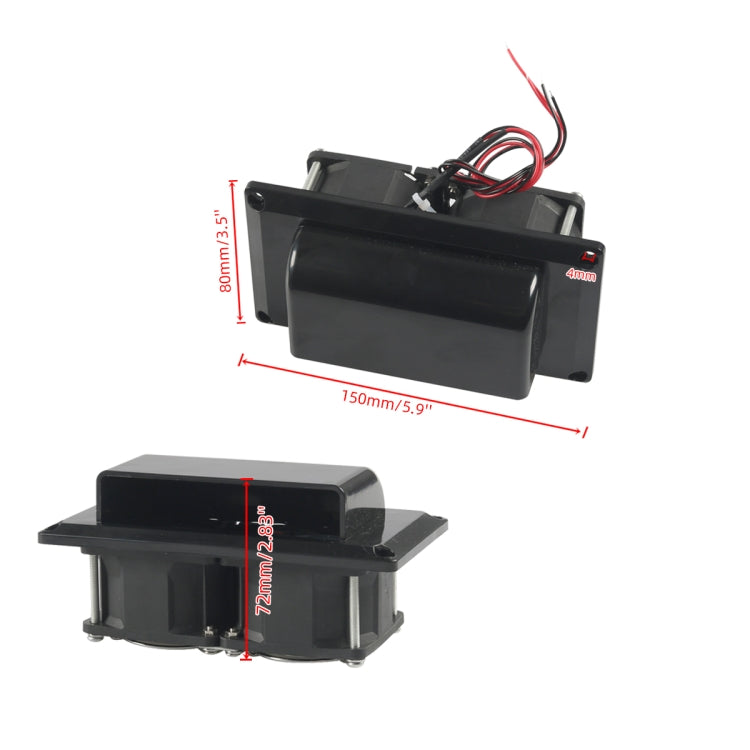 A8531 RV 12V High Power Range Hood Exhaust Fan(Black) - Air Conditioning System by PMC TechLife | Online Shopping South Africa | PMC TechLife | Buy Now Pay Later Mobicred