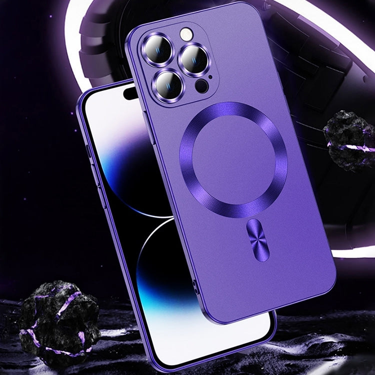 For iPhone 15 Liquid Lens Protector Magsafe Phone Case(Grey) - iPhone 15 Cases by PMC TechLife | Online Shopping South Africa | PMC TechLife