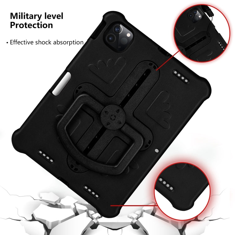 For iPad Pro 11 2024 Shield 360 Rotation Handle EVA Shockproof PC Tablet Case(Black) - iPad Pro 11 2024 Cases by PMC TechLife | Online Shopping South Africa | PMC TechLife | Buy Now Pay Later Mobicred
