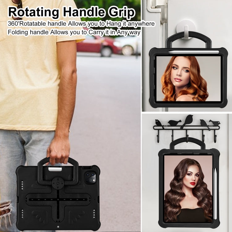For iPad Pro 11 2024 Shield 360 Rotation Handle EVA Shockproof PC Tablet Case(Black) - iPad Pro 11 2024 Cases by PMC TechLife | Online Shopping South Africa | PMC TechLife | Buy Now Pay Later Mobicred