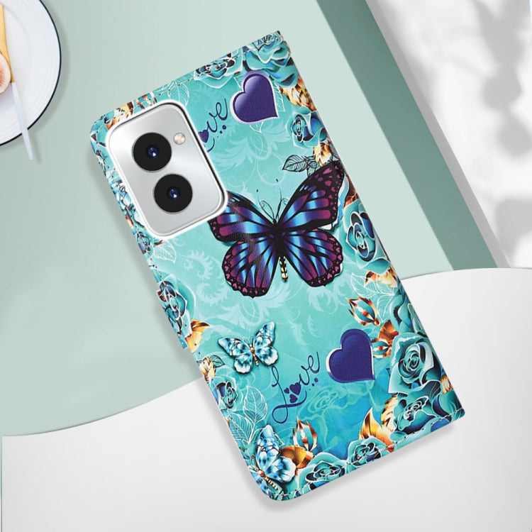 For Motorola Moto G Power 5G 2024 Colored Drawing Pattern Plain Weave Leather Phone Case(Caring Butterfly) - Motorola Cases by PMC Jewellery | Online Shopping South Africa | PMC Jewellery | Buy Now Pay Later Mobicred