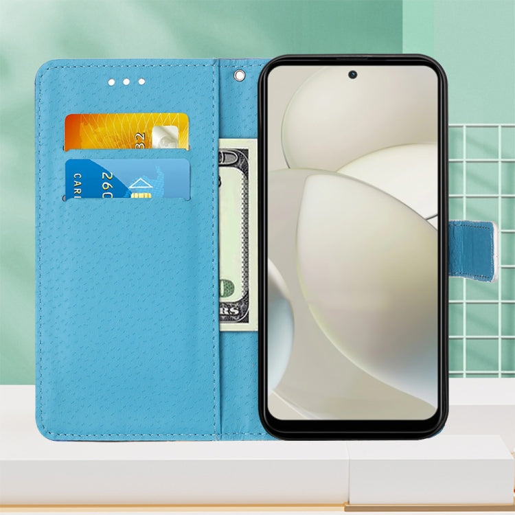 For Motorola Moto G Power 5G 2024 Colored Drawing Pattern Plain Weave Leather Phone Case(Caring Butterfly) - Motorola Cases by PMC Jewellery | Online Shopping South Africa | PMC Jewellery | Buy Now Pay Later Mobicred