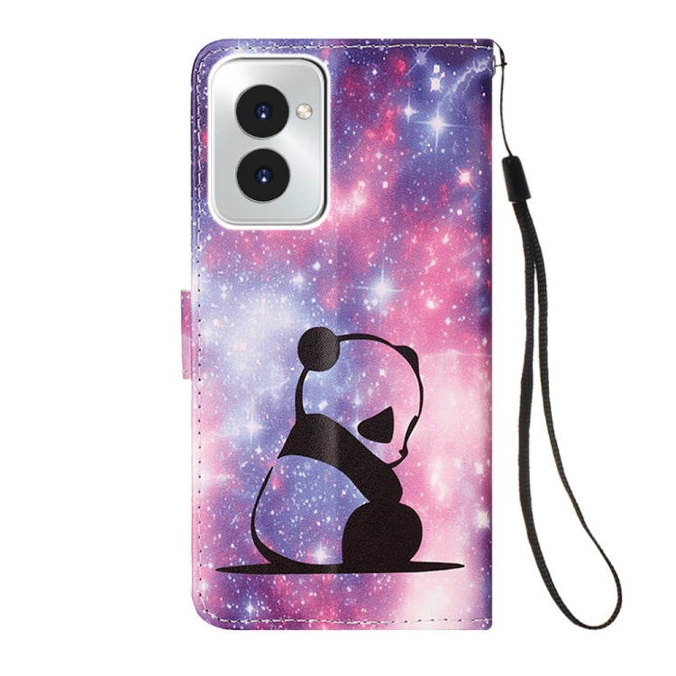 For Motorola Moto G Power 5G 2024 Colored Drawing Pattern Plain Weave Leather Phone Case(Baby Panda) - Motorola Cases by PMC Jewellery | Online Shopping South Africa | PMC Jewellery | Buy Now Pay Later Mobicred