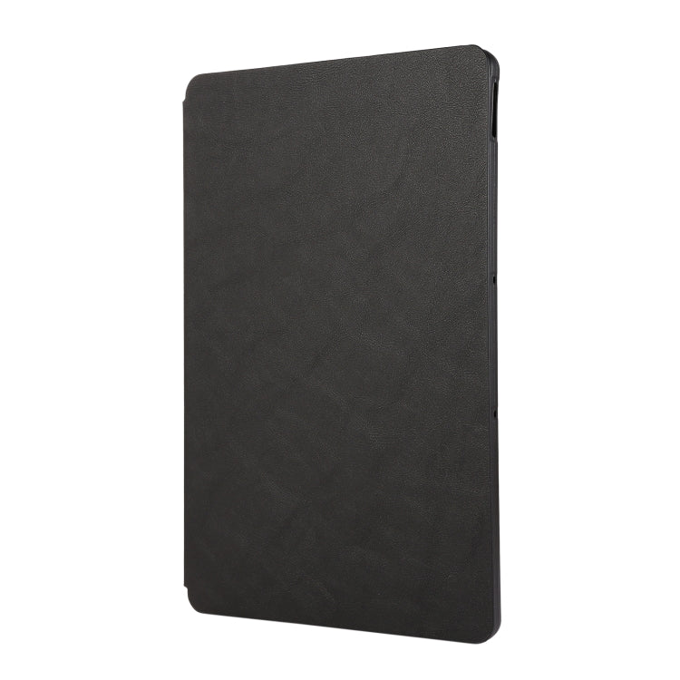 For Lenovo Xiaoxin Pad Pro 12.7 Simple Crazy Horse Leather Tablet Case(Black) - Lenovo by PMC TechLife | Online Shopping South Africa | PMC TechLife | Buy Now Pay Later Mobicred