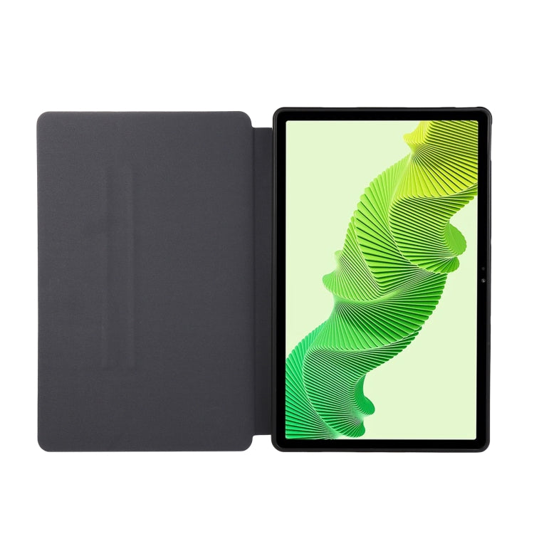 For Lenovo Xiaoxin Pad Pro 12.7 Simple Crazy Horse Leather Tablet Case(Black) - Lenovo by PMC TechLife | Online Shopping South Africa | PMC TechLife | Buy Now Pay Later Mobicred