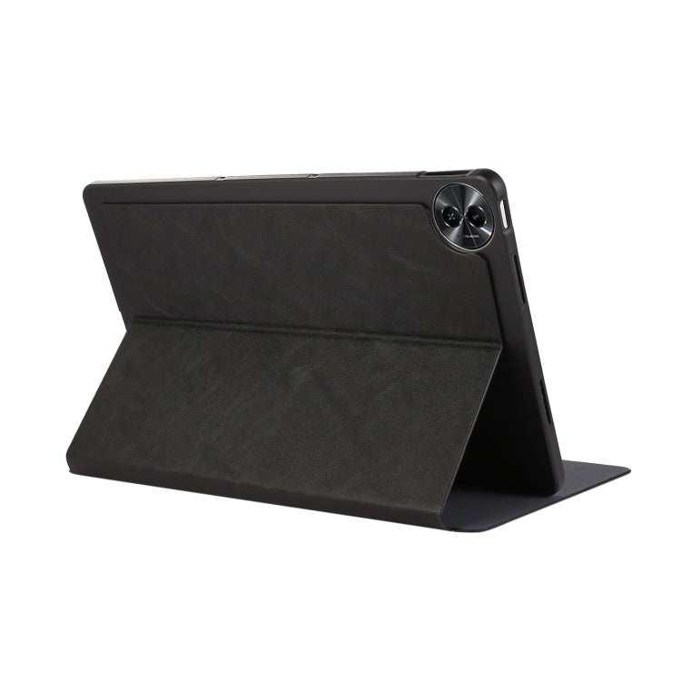 For Lenovo Xiaoxin Pad Pro 12.7 Simple Crazy Horse Leather Tablet Case(Black) - Lenovo by PMC TechLife | Online Shopping South Africa | PMC TechLife | Buy Now Pay Later Mobicred
