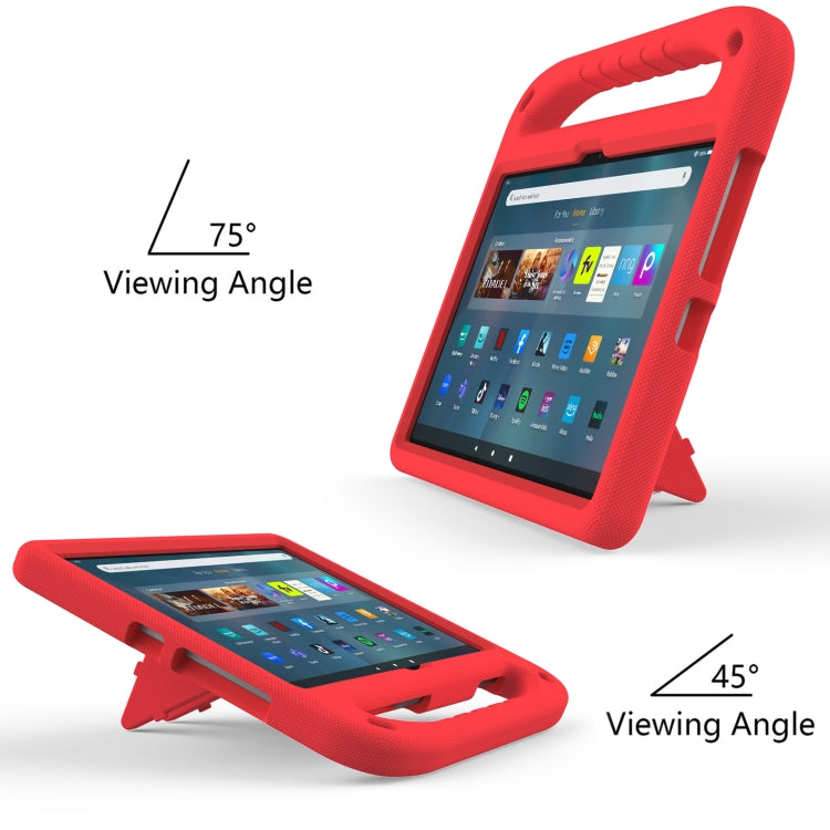 For Amazon Kindle Fire Max 11 Handle EVA Shockproof Tablet Case with Holder(Red) - Amazon by PMC TechLife | Online Shopping South Africa | PMC TechLife | Buy Now Pay Later Mobicred