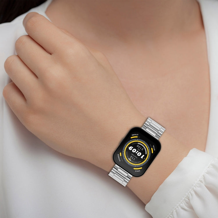 For Amazfit Bip 5 Three Strains Stainless Steel Watch Band(Gold) - free shipping - PMC TechLife - Order now!