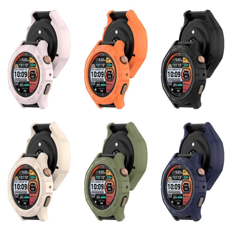 For Amazfit Cheetah / Cheetah Pro Armor Hollow Watch Protective Case(Black) - Watch Cases by PMC TechLife | Online Shopping South Africa | PMC TechLife