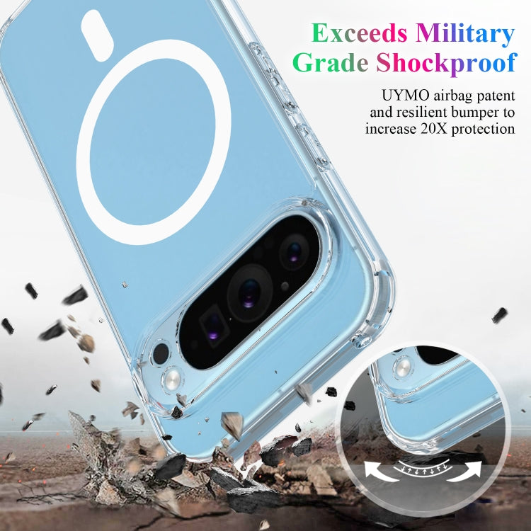 For Google Pixel 9 Pro MagSafe Clear Acrylic PC Hybrid TPU Phone Case(Transparent) - Google Cases by PMC TechLife | Online Shopping South Africa | PMC TechLife | Buy Now Pay Later Mobicred