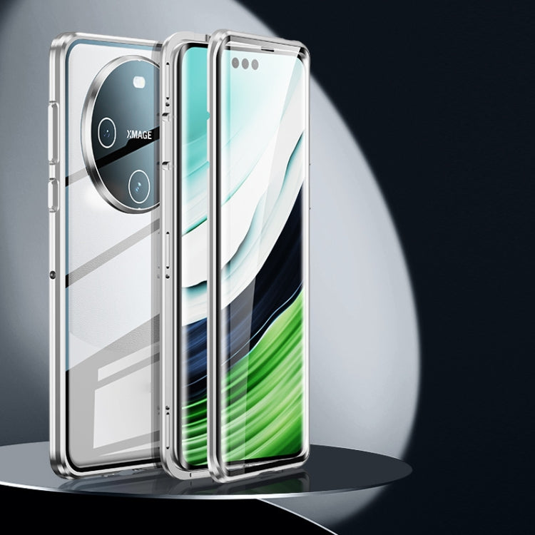 For Huawei Mate 60 Magnetic Double-side HD Tempered Glass Phone Case(Silver) - free shipping - PMC TechLife - Order now!