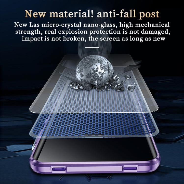 For Huawei Mate 60 Magnetic Double-side HD Tempered Glass Phone Case(Cyan-blue) - Huawei Cases by PMC TechLife | Online Shopping South Africa | PMC TechLife | Buy Now Pay Later Mobicred