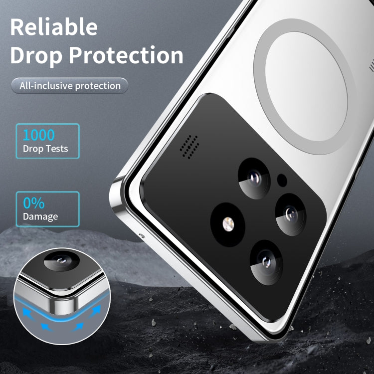 For Xiaomi 14 Aromatherapy Magnetic Metal Phone Case(Silver) - 14 Cases by PMC TechLife | Online Shopping South Africa | PMC TechLife