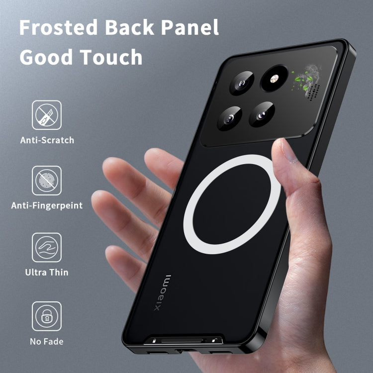 For Xiaomi 14 Pro Aromatherapy Magnetic Metal Phone Case(Black) - 14 Pro Cases by PMC Jewellery | Online Shopping South Africa | PMC Jewellery | Buy Now Pay Later Mobicred