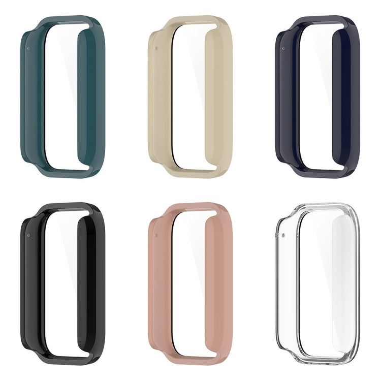 For Xiaomi Mi Band 8 Pro PC + Tempered Glass Film Integrated Watch Protective Case(Black) - Watch Cases by PMC TechLife | Online Shopping South Africa | PMC TechLife | Buy Now Pay Later Mobicred