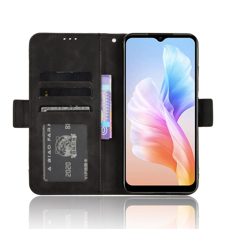 For Doogee X98 Skin Feel Calf Texture Card Slots Leather Phone Case(Black) - Doogee Cases by PMC TechLife | Online Shopping South Africa | PMC TechLife | Buy Now Pay Later Mobicred