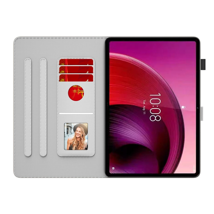 For Lenovo Tab M11 / Xiaoxin Pad 11 2024 Watercolor Pattern Flip Leather Tablet Case(Autumn Leaves) - Lenovo by PMC Jewellery | Online Shopping South Africa | PMC Jewellery | Buy Now Pay Later Mobicred