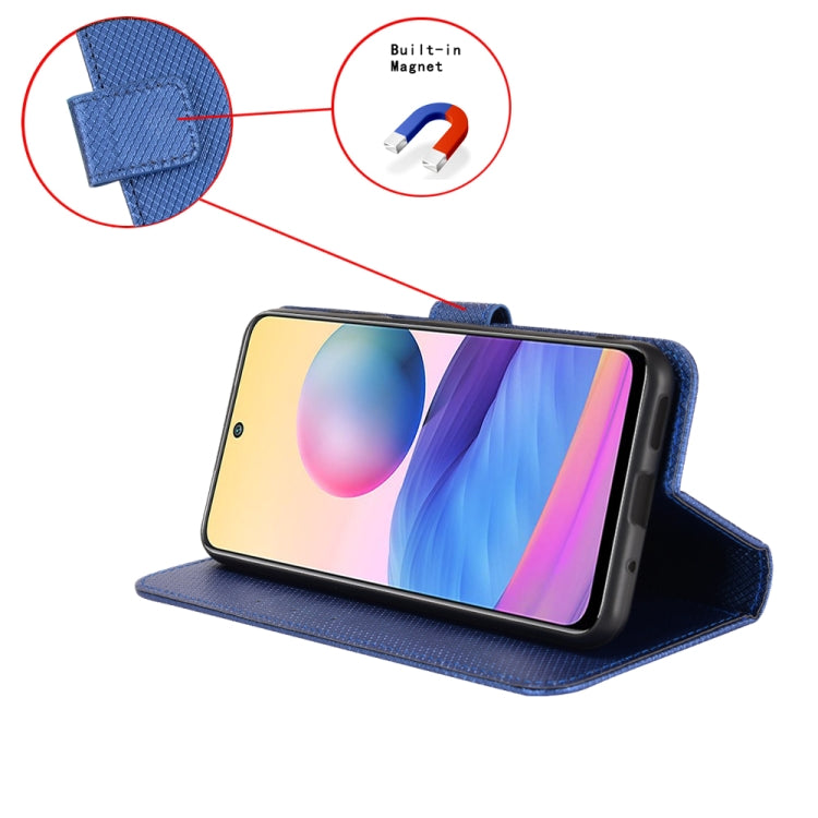 For Doogee X98 Diamond Texture Leather Phone Case(Blue) - Doogee Cases by PMC TechLife | Online Shopping South Africa | PMC TechLife | Buy Now Pay Later Mobicred