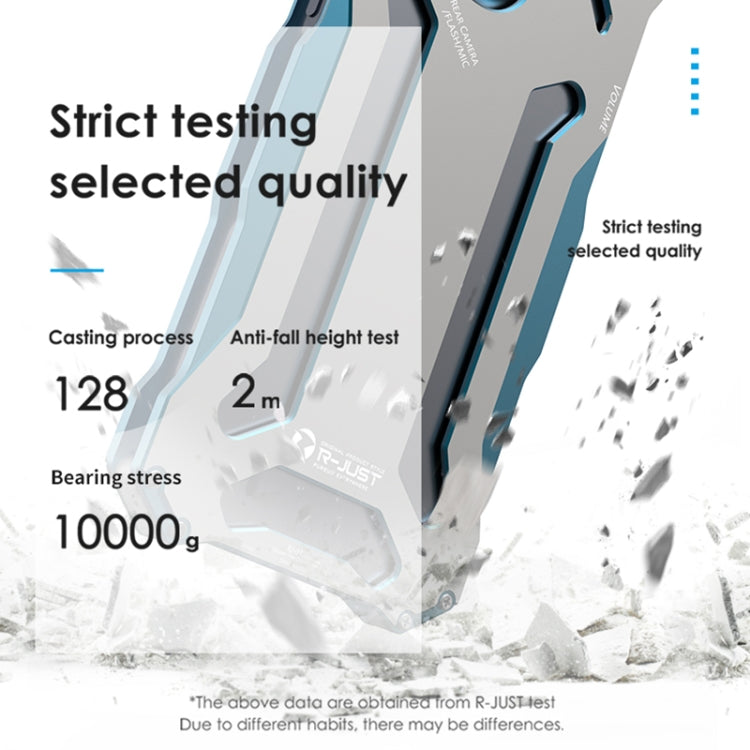 For iPhone 15 Pro Max R-JUST RJ17 Shockproof Armor Metal Phone Case(Blue) - free shipping - PMC TechLife - Order now!