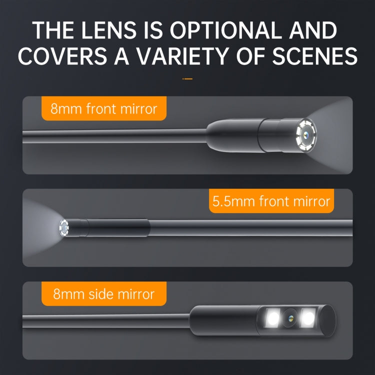 P200 8mm Side Lenses Integrated Industrial Pipeline Endoscope with 4.3 inch Screen, Spec:10m Tube -  by PMC Jewellery | Online Shopping South Africa | PMC Jewellery | Buy Now Pay Later Mobicred