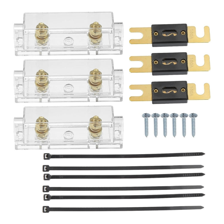 3 in 1 ANL Car Audio Modified Fuse Holder with 200A Fuse, Current:150A - Fuse by PMC TechLife | Online Shopping South Africa | PMC TechLife | Buy Now Pay Later Mobicred