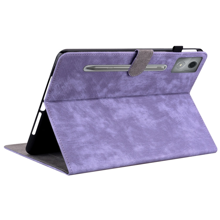 For Lenovo Tab P12 Pro 12.7 2025 Tiger Pattern Flip Leather Tablet Case(Purple) - Lenovo by PMC TechLife | Online Shopping South Africa | PMC TechLife | Buy Now Pay Later Mobicred