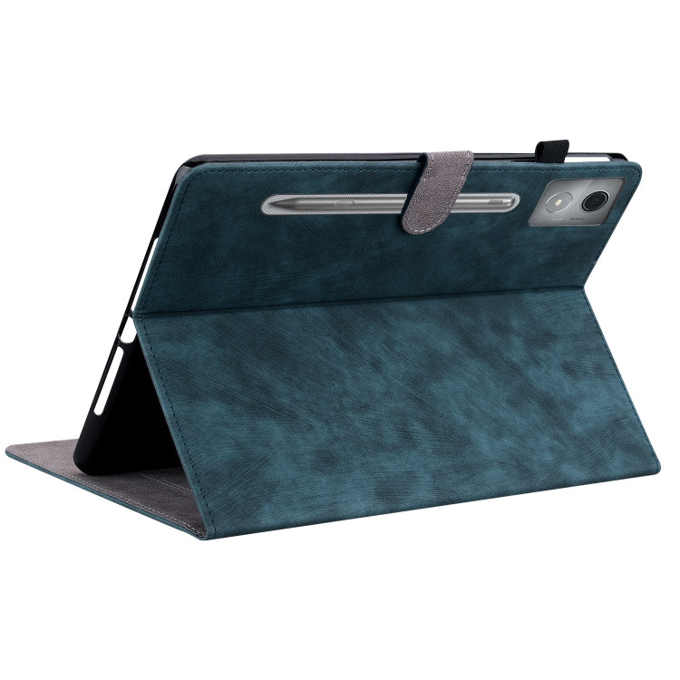 For Lenovo Tab P12 Pro 12.7 2025 Tiger Pattern Flip Leather Tablet Case(Dark Blue) - Lenovo by PMC TechLife | Online Shopping South Africa | PMC TechLife | Buy Now Pay Later Mobicred