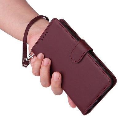 For iPhone 16 BETOPNICE BN-005 2 in 1 Detachable Imitate Genuine Leather Phone Case(Wine Red) - iPhone 16 Cases by BETOPNICE | Online Shopping South Africa | PMC Jewellery | Buy Now Pay Later Mobicred