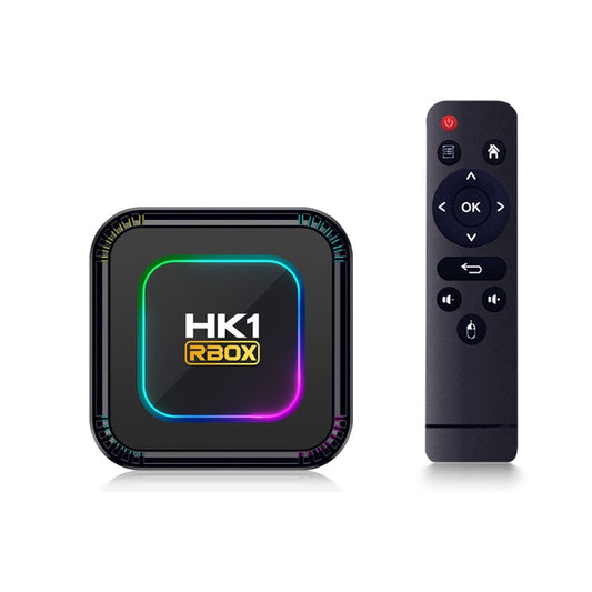 HK1 RBOX K8 8K Android 13.0 Smart TV Box with Remote Control, 4GB+128GB, RK3528 Quad-Core(EU Plug) - Others by PMC Jewellery | Online Shopping South Africa | PMC Jewellery | Buy Now Pay Later Mobicred