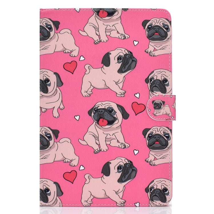 For 10 inch Universal Colored Drawing Pattern Horizontal Flip PU Leather Case with Holder & Card Slots(Love Dog) - 10 - 11 inch by PMC TechLife | Online Shopping South Africa | PMC TechLife | Buy Now Pay Later Mobicred