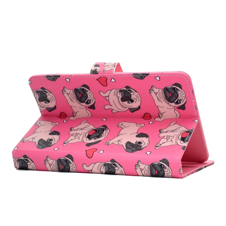 For 10 inch Universal Colored Drawing Pattern Horizontal Flip PU Leather Case with Holder & Card Slots(Love Dog) - 10 - 11 inch by PMC TechLife | Online Shopping South Africa | PMC TechLife | Buy Now Pay Later Mobicred