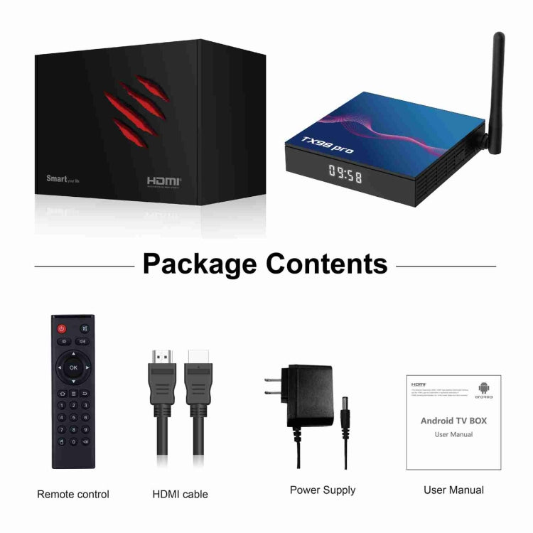 TX98 Pro 4K Ultra HD Android 12.0 Smart TV Box with Remote Control, 4GB+32GB, Allwinner H618 Quad-Core(UK Plug) - Others by PMC Jewellery | Online Shopping South Africa | PMC Jewellery | Buy Now Pay Later Mobicred