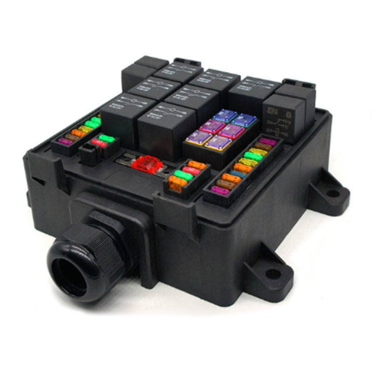 12V 5 Pin Car RV Waterproof Fuse Relay Box Car Modified Multi-Light Control Fuse Box - Fuse by PMC TechLife | Online Shopping South Africa | PMC TechLife | Buy Now Pay Later Mobicred