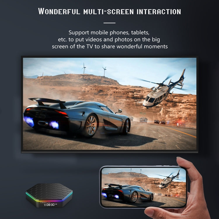 T95Z Plus 8K WiFi6 Android 12.0 Smart TV Box with Remote Control, 4GB+64GB, Allwinner H618 Quad-Core(US Plug) - Others by PMC TechLife | Online Shopping South Africa | PMC TechLife | Buy Now Pay Later Mobicred