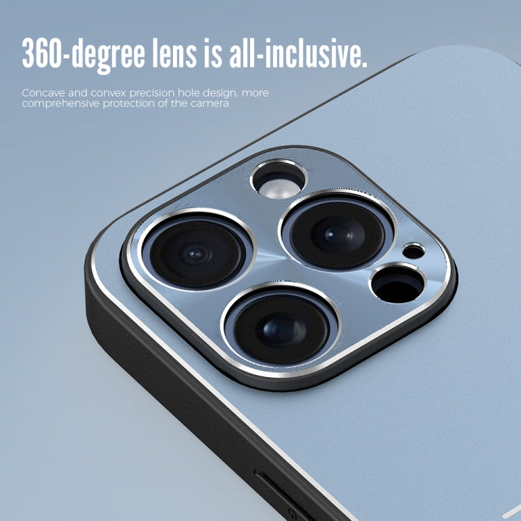 For iPhone 15 Plus R-JUST RJ52 3-Line Style Metal TPU Shockproof Phone Case(Black) - free shipping - PMC TechLife - Order now!