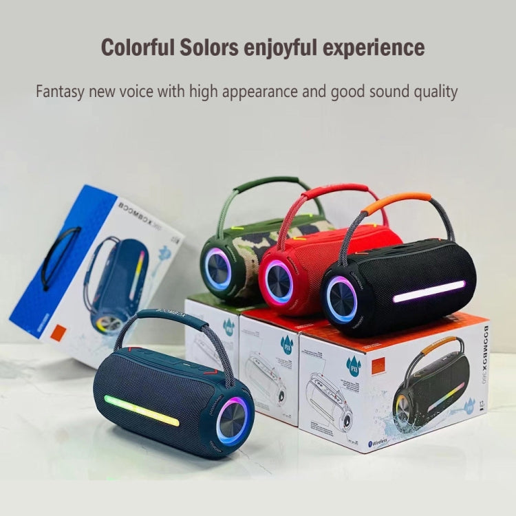 T&G X360 20W RGB Colorful Bluetooth Speaker Portable Outdoor 3D Stereo Speaker(Camouflage) - Desktop Speaker by T&G | Online Shopping South Africa | PMC Jewellery | Buy Now Pay Later Mobicred