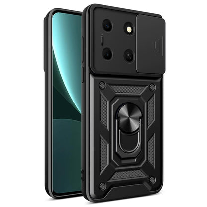 For Infinix Note 30i Sliding Camera Cover Design TPU+PC Phone Case(Black) - Infinix Cases by PMC Jewellery | Online Shopping South Africa | PMC Jewellery | Buy Now Pay Later Mobicred