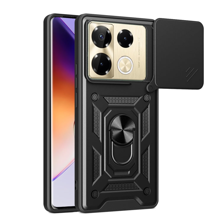 For Infinix Note 40 Pro/40 Pro+ 5G Sliding Camera Cover Design TPU+PC Phone Case(Black) - Infinix Cases by PMC TechLife | Online Shopping South Africa | PMC TechLife | Buy Now Pay Later Mobicred
