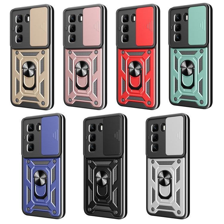 For Infinix Hot 50 Pro 4G Sliding Camera Cover Design TPU+PC Phone Case(Gold) - free shipping - PMC TechLife - Order now!