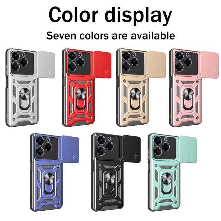For Infinix Note 40X 5G Sliding Camera Cover Design TPU+PC Phone Case(Blue) - free shipping - PMC TechLife - Order now!