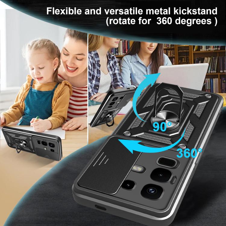 For Infinix Note 50x Sliding Camera Cover Design TPU+PC Phone Case(Blue) - free shipping - PMC TechLife - Order now!