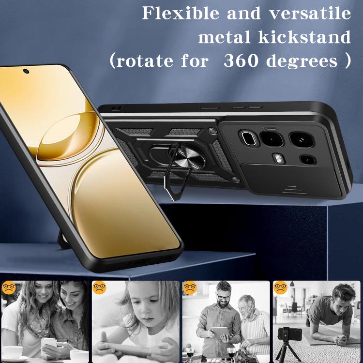 For Infinix Note 50s Sliding Camera Cover Design TPU+PC Phone Case(Rose Gold) - free shipping - PMC TechLife - Order now!